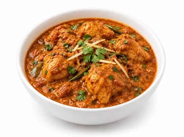Chicken Patiala rich nutty flavourful Punjabi style topped omelet