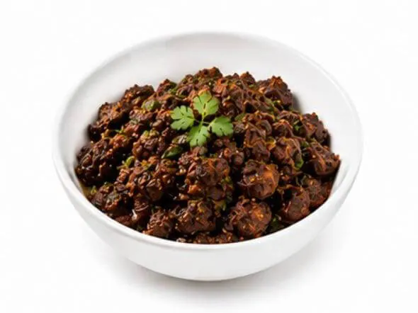 Mutton Pepper Fry sharp aromatic crushed black peppercorns