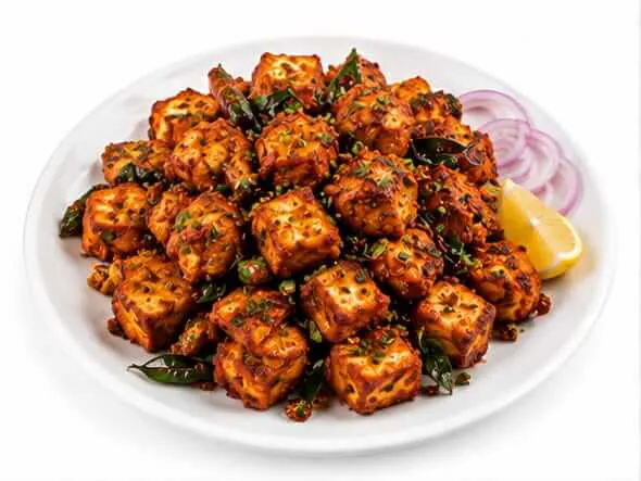 Paneer 65 fried cottage cheese cubes robust spices